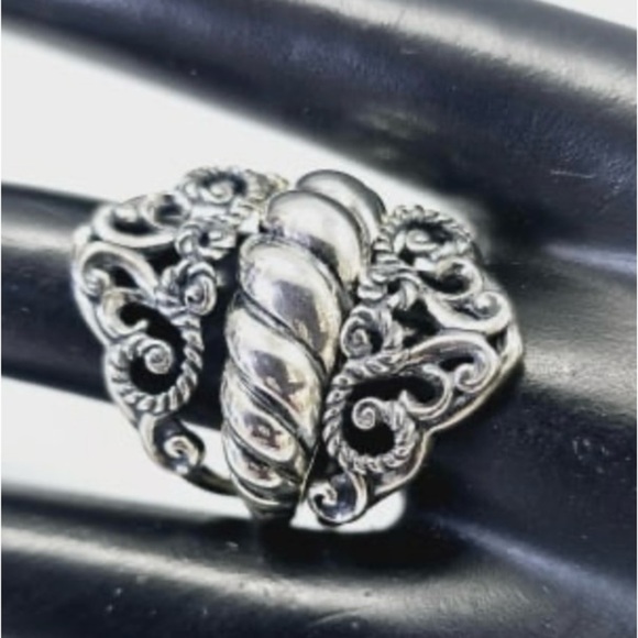 Carolyn Pollack Relios Sterling Silver Ring Set Size 9 - Picture 1 of 6